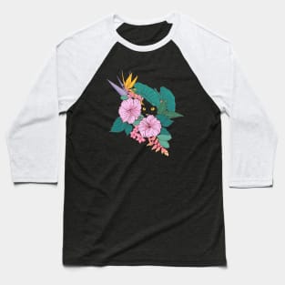 Hibiscus Baseball T-Shirt